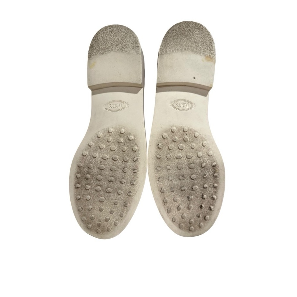 TOD’s Women’s Leather Loafer Sea Foam Green Flat Size 39 EU Made in Italy - Picture 11 of 17